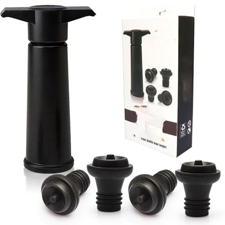 5PCS Vakuumkorker, Vinstopsel, Gjenbrukbar Flaskeforsegler Holder Wi