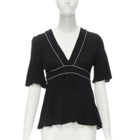 Gucci Vintage Pre-owned Fabric tops Sort, Dame