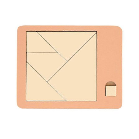 Geometriska pussel i trä Utmaning Hjärngympa Dekompressionspussel (h)