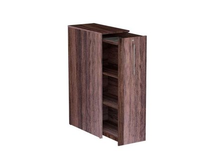 DENORD DESIGN 3xA4-sidoskåp höger valnöt - Lyreco - Kontorsmöbler och inredning - Skåp och hyllor - Förvaringsskåp