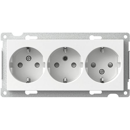 Schneider Electric Exxact WDE002278 Stikkontakt jordet, 3-veis, Strømbrytere & vegguttak