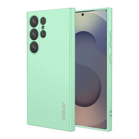 ENKAY Mobilskal till Samsung Galaxy S26 Ultra Silikon - Ljusgrön