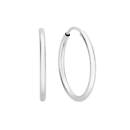 Isabel Bernard Saint Germain 14 Karat Vitguld Creoler Örhängen Dam Vit ONESIZE