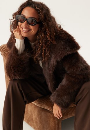 ONLY Onldawn Life Faux Fur Jacket Klær