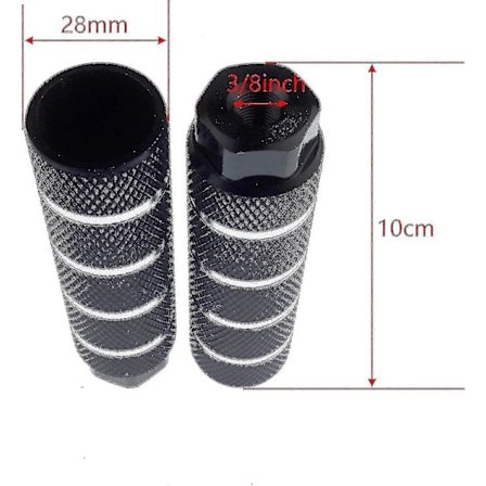 Alumiiniseoksesta valmistetut pyörän tapit, takatempputapit sopivat 3/8 tuuman akseleille, musta