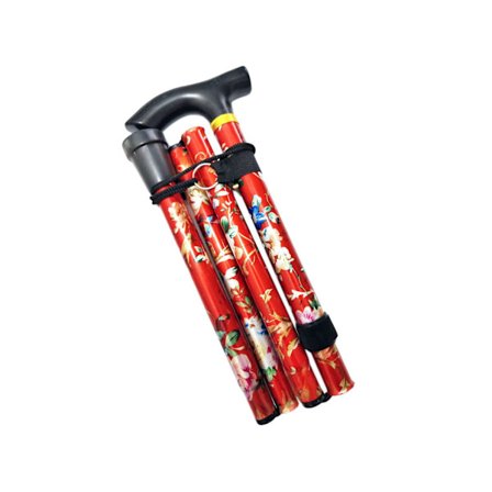 1/2/3 hopfällbar käpp Justerbar 5-sektions handcampingstav