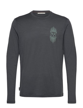 M Mer 150 Tech Lite Ls Tee Ib Solar Black Icebreaker