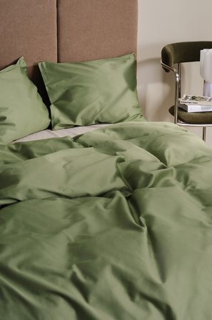 Jotex - Satin Dynetrekk i Sateng Økologisk Olivenolje - ZACK - Kjøp Sengesett hos Jotex