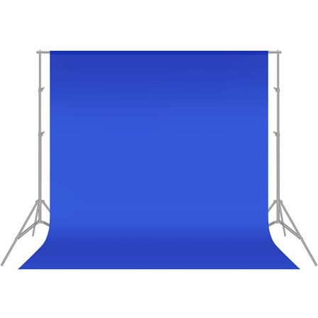 1,8x2,8m Fotostudio Bakgrunn 100% Ren Muslin Sammenleggbar for Fotografi Video og TV Blå