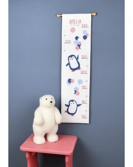 Kirjontapakkaus Syntymäseinävaate Pingviini-Vervaco