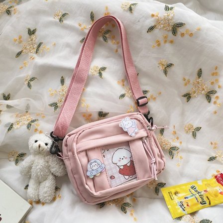 Kawaii Taske JK Transparent Taske PINK