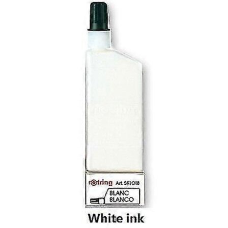 Rotring piirustusmuste 23 ml Isograph piirustuskynän muste musta/sininen/punainen/vihreä/valkoinen 1 kpl|taidetarvikkeet