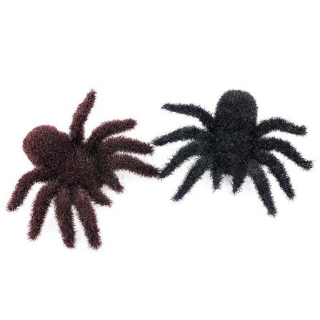 Halloween Spider Utomhusdekorationer 4st Brun+svart