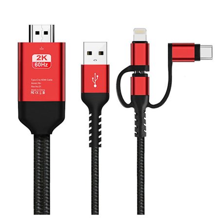 3 i 1 MHL USB Type C - HDMI-kaapeli 1080P HD TV-sovitin