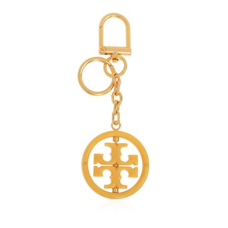 Tory Burch, Keyring with rotating elements Geel, Dames, Maat:ONE Size