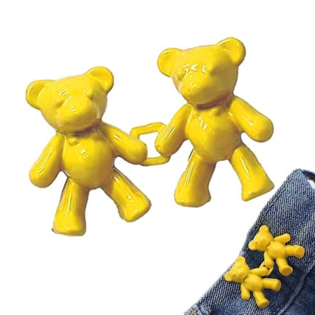 2 st Jean-knappnålar Perfekt passform Instant Jean-knapp för matchande klänning