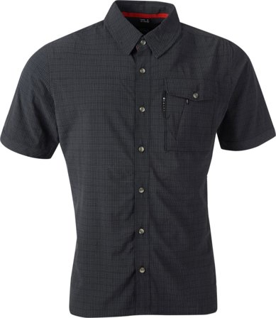 Halti Men's Leiri Check Shirt Men short-sleeved shirts Black XL
