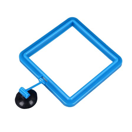 Fiskefoderring Sugekop Nem Installation Forebyg Vandturbulens Foderautomat Akvarium Firkantet