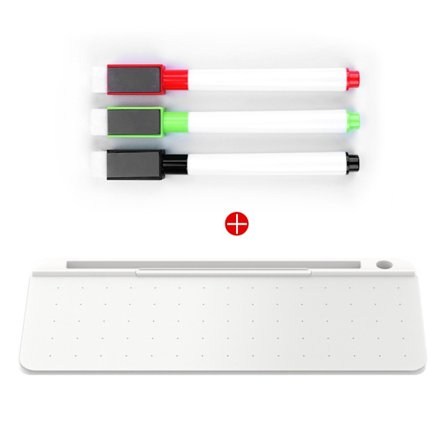 Mini Whiteboard kirjoitustaulu pöytäkoneen näppäimistölle Business Office Pyyhittävä muistiinpanotaulu organizer rannetuki