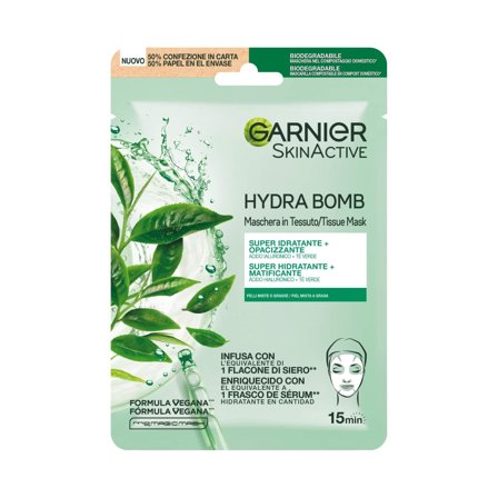 Garnier Viso Maschera in Tessuto HydraBomb 28g - Maschera Idratante