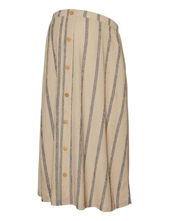 Mlmila Jrs Uk Hw Skirt A. Knælang Nederdel Beige Mamalicious
