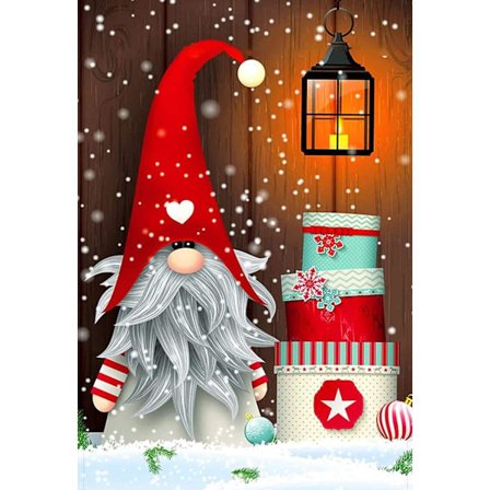 Julklapp Diamantmålning Kits Jultomten för Vuxna, 5D DIY Ful