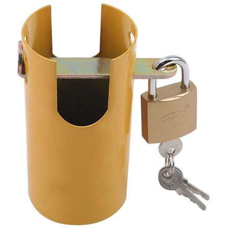 Jern udendørs armaturlås Multifunktionel armatur beskyttelsesdæksel Anti-tyveri