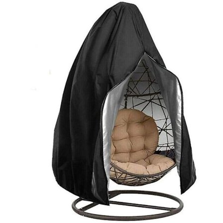 Pölytiiviit rottinkipuutarhakalusteiden tuolinpäälliset vetoketjulla, vettähylkivät, 115 x 190 cm, suojapeite riipputuolille Egg