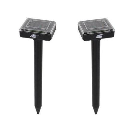 QQX. 2 st Solcellsdriven ormskrämma mullvadsskrämma sorkskrämma 800kvm X2 1600 k