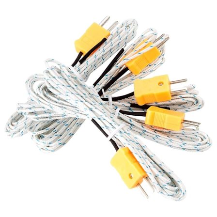 5 stk K-type termoelementsensorer 3 meter, Sensor Probe