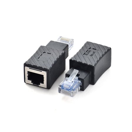 Cat5E/Cat6 Rj45 Ethernet-adapter, 2-pack Rj45/8P8C hane till hona 90 graders rätvinklig Ethernet-adapter stödjer Cat6/Cat5E (Ethernet-adapter)
