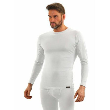 Top thermisk - t-shirt thermisk Sesto senso Maillot de Corps Bomull 95% Långa Ärmar Underkläder Överdel Thermisk Man