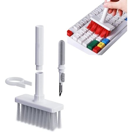 5-i-1 Rengjøringsbørstesett for Tastatur, Tastaturbørste, Rengjøringspenn for Bluetooth-ørepropper
