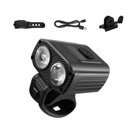 Cykellampa Uppladdningsbar Säkerhet Nattcykling Vattentät LED Cykelfrontlampa Enkel Montering Cykelfrontlampa
