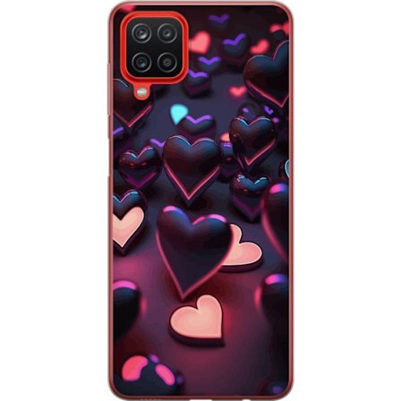 Yhteensopiva Puhelinkuori Samsung Samsung Galaxy A12 KeskiyönSydämet