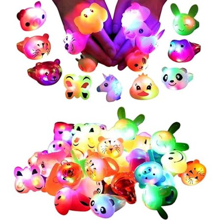 24-pakning LED lysende humpete ringer - Festutstyr for barn - Premier