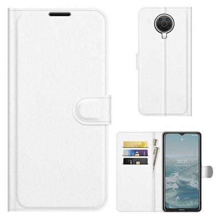Classic Nokia G20 Flip etui - Hvid