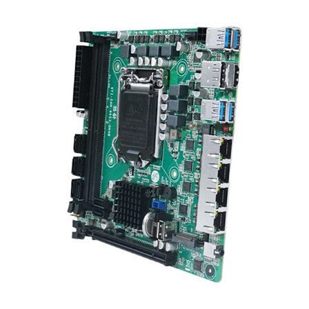 ITX NAS Bundkort 8 SATA3.0 Port 4x1226V 2.5Gb LAN'er Til 8. 9. Generations CPU'er