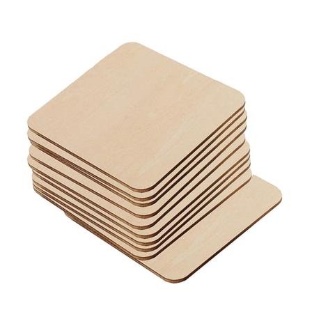 50 kpl Puupalaset DIY Neliönmuotoiset Luovat DIY-Koristeet Koristeet Juhliin