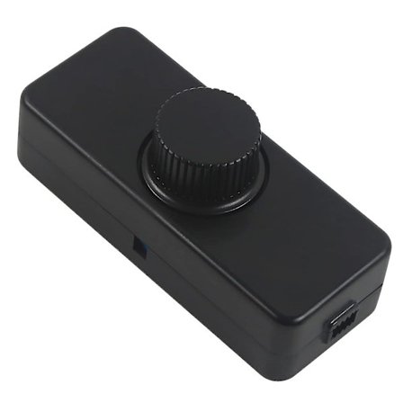 3-100w 220-240v LED roterende dimmer for gløde-, halogenlamper, justerbar LED-armatur, svart -aa