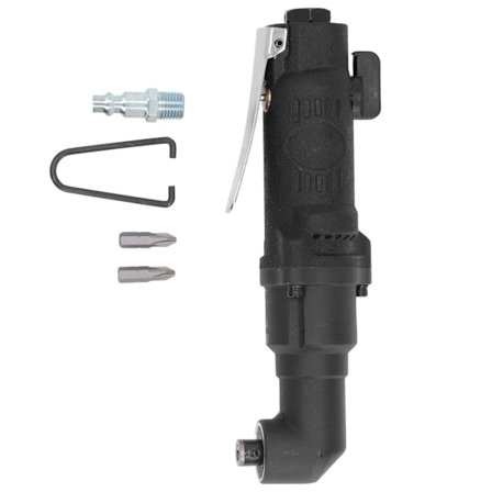 90 graders pneumatisk skrutrekker i legeringstål, integrert, reversibel, 1/4 tommers luftdrevet skrutrekker for møbelreparasjon, amerikansk stil