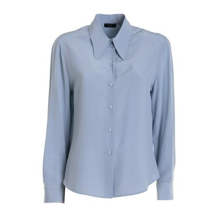 Emporio Armani Shirts Blå, Dame Skjorter