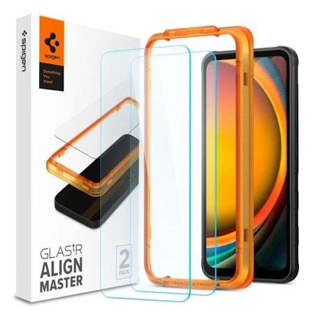 Spigen Galaxy Xcover 7 2-PACK skärmskydd ALM Glas.tR