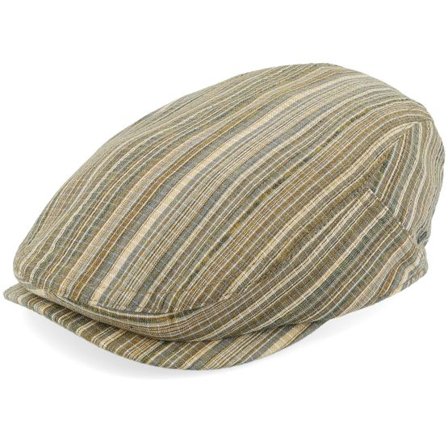 Bailey - Grön flatcap Keps - Newry Tan Multi Flat Cap @ Hatstore