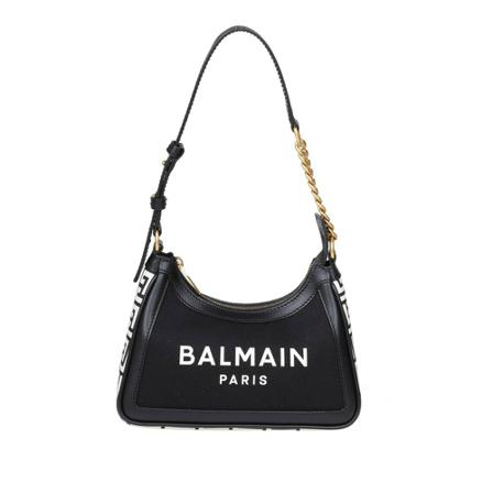 Balmain, Shoulder bag Zwart, Dames, Maat:ONE Size,Katoen
