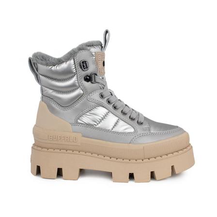 Buffalo, Lace-up Boots Szary, Kobieta, Rozmiar: 39 EU
