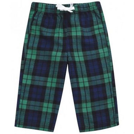 Larkwood Baby Tartan Lounge Pants 12-18 Månader Marinblå/Grön