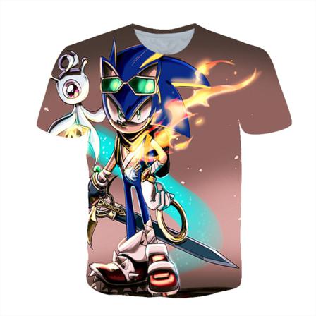 Sonic The Hedgehog 3d T-shirt Barn Pojkar Flicka Kortärmad Blus