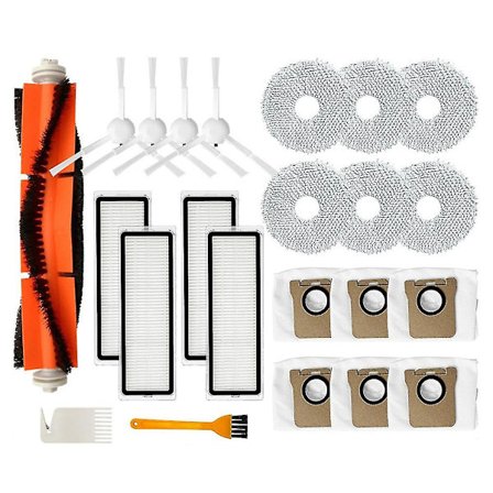 Huvudsidoborste Hepa-filter Mopp Dammsäck för Dreamebot L10s Ultra Robotdammsugare