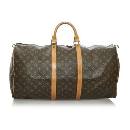 Louis Vuitton Vintage, Pre-owned Keepall 55 Monogram Bag Bruin, unisex, Maat:ONE Size